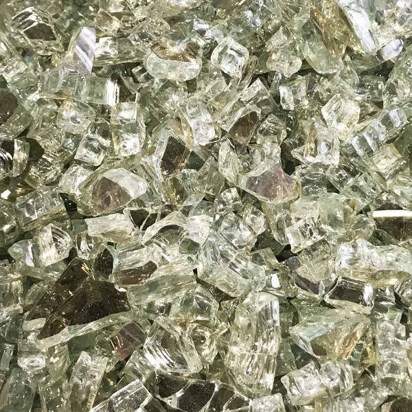 1 4 Platinum Reflective Fire Glass