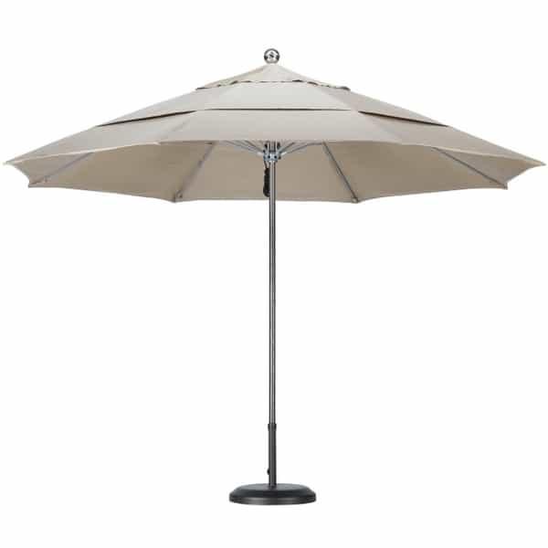 11' Stainless Steel Market Umbrella by Leisure Select
