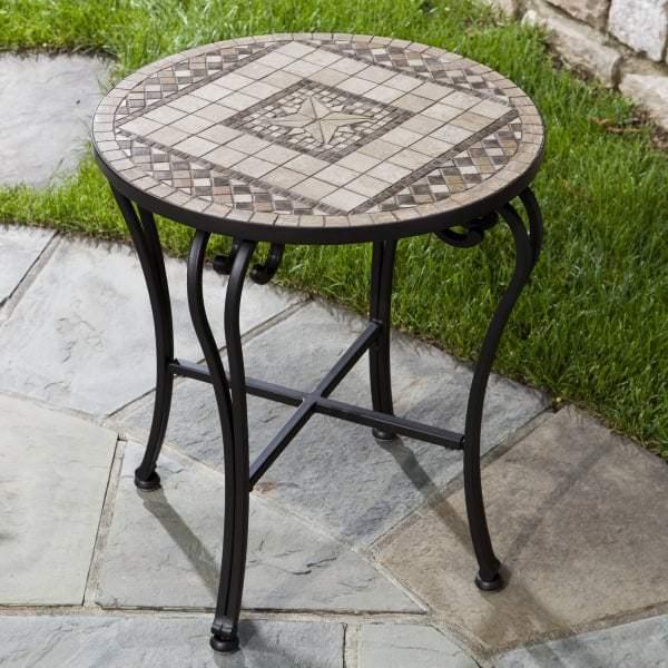 Basilica Marble Mosaic Side Table