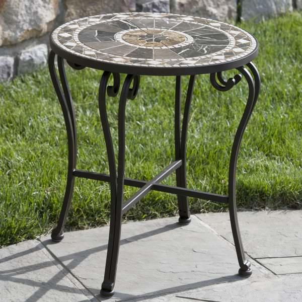 Galileo Marble Mosaic Side Table
