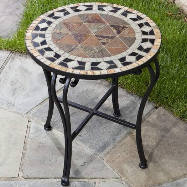 San Marco Marble Mosaic Side Table