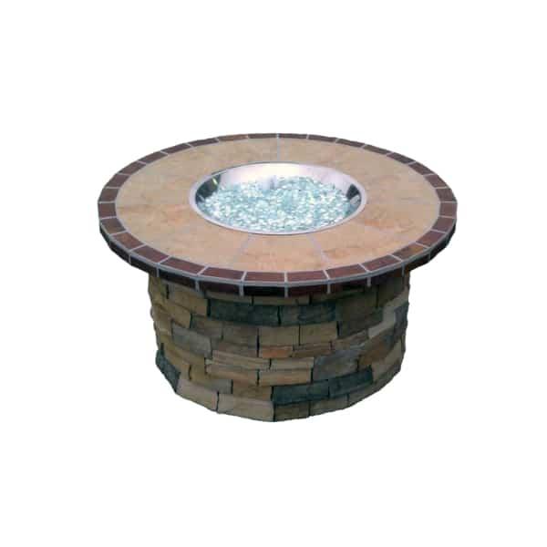 Vintage Wine Stone Fire Pit by Leisure Select