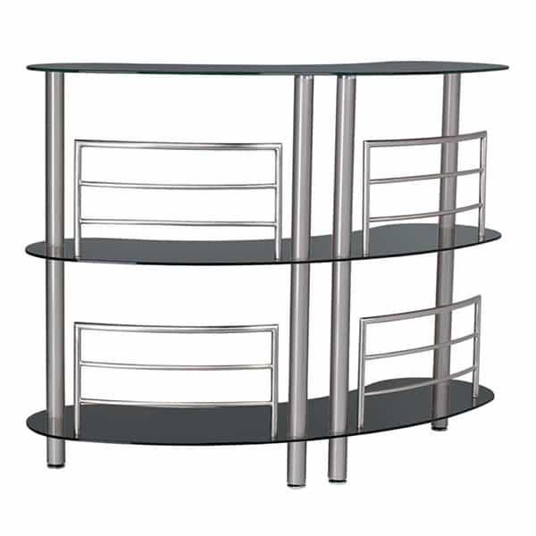 Round Bar - Black Glass by R.A.M. Game Room