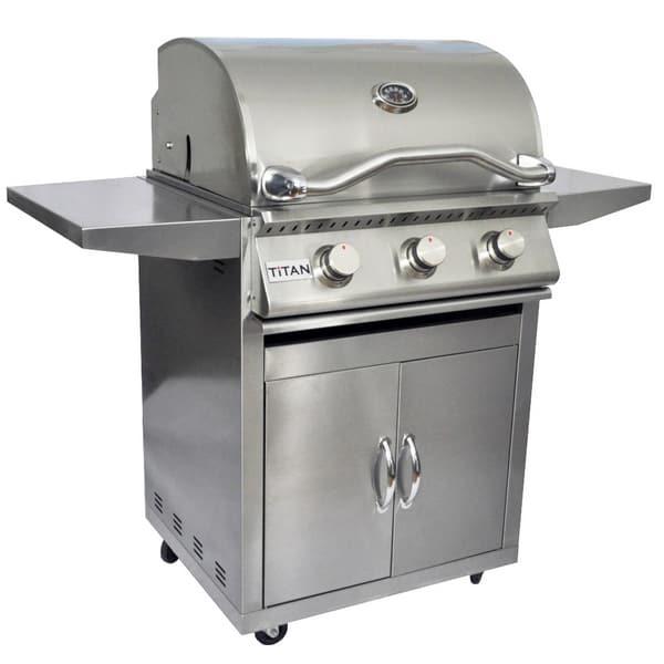 3 Burner Grill and Cart by Titan Grills