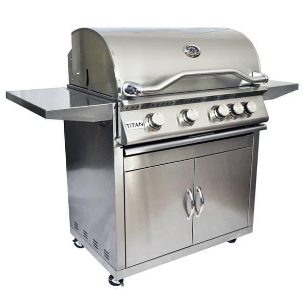 4 Burner Grill and Cart by Titan Grills