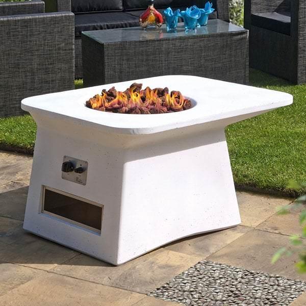 Caribou White Fire Pit by Leisure Select