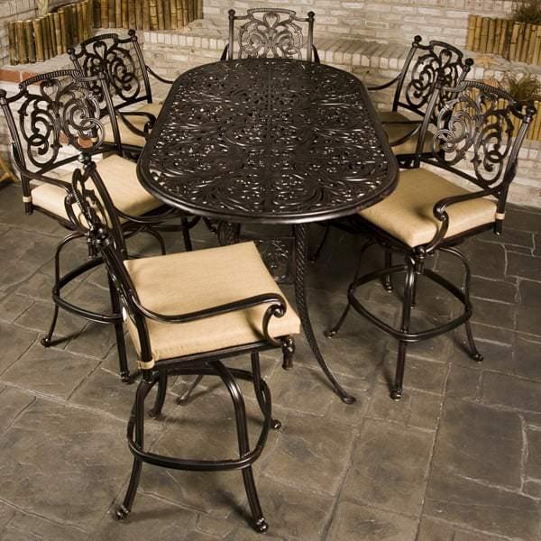 Cast Aluminum Patio Furniture Family Leisure St Augustine Bar Height By Hanamint