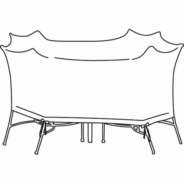 110 Oval Water Resistant Table Chairs Cover Cp593