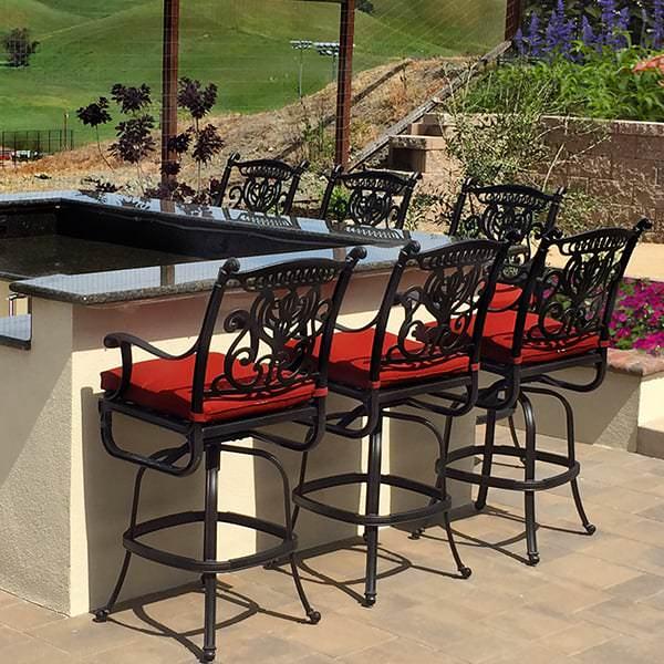 Grand Tuscany Counter Height Stool, Outdoor Counter Height Chairs