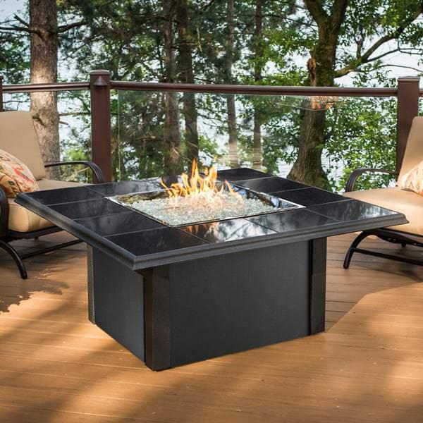 Napa Valley Fire Pit Table Square Granite