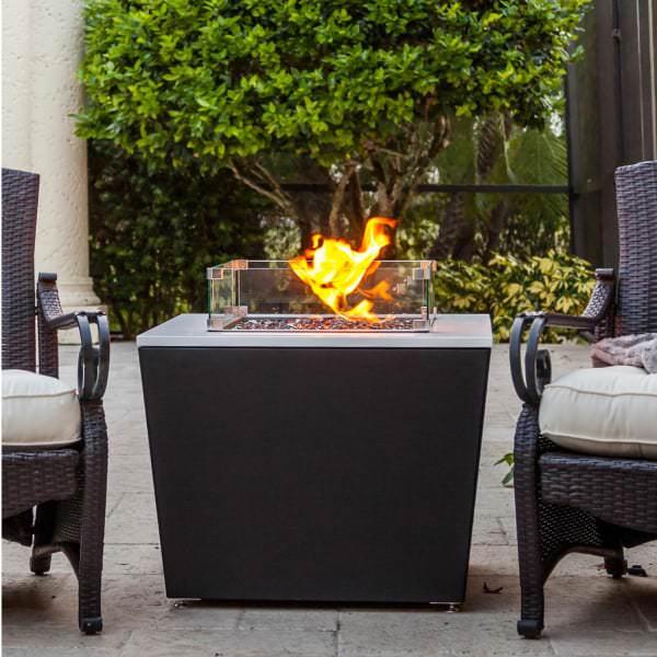 Phoenix Fire Pit Table, Outdoor Fire Pit Replacement Pan Square