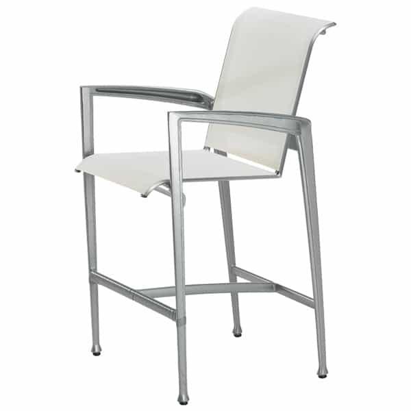 Tropitone Patio Furniture Family Leisure Veer Sling Bar Stool By Tropitone