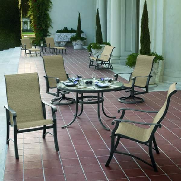 Cortland Sling Deep Seating Patio Collection by Woodard Patio Furniture