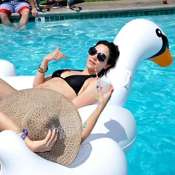 Giant Ride On Inflatable Swan by Swimline
