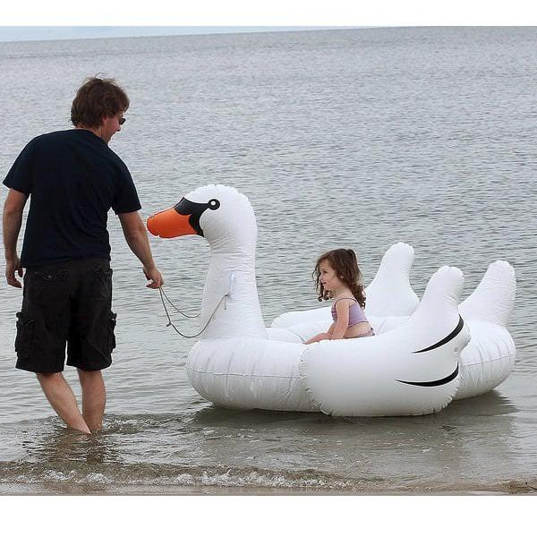 massive inflatable swan
