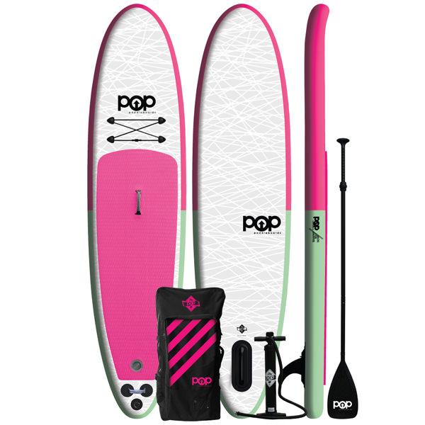 11 Pink Pop Up Inflatable Stand Up Paddleboard Kit By Pop
