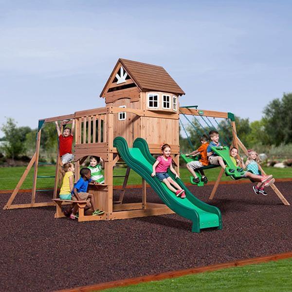 Montpelier Swing Set by Backyard Discovery | Family Leisure