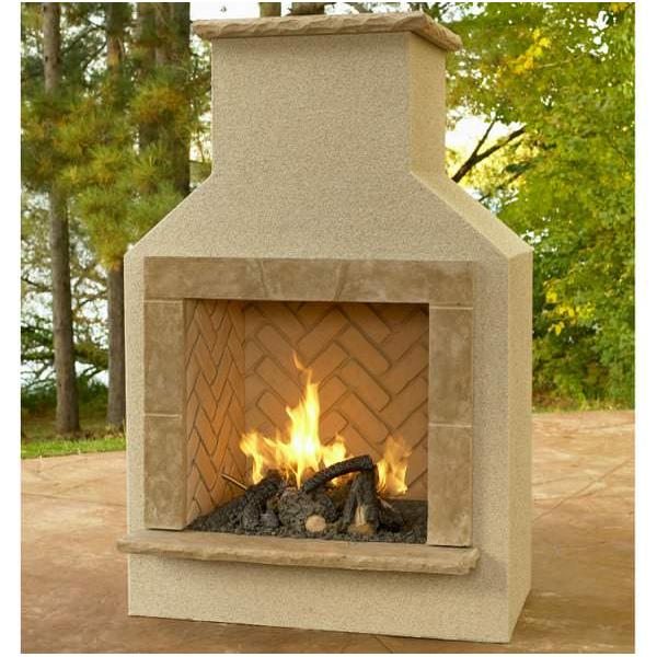 outdoor gas fireplace