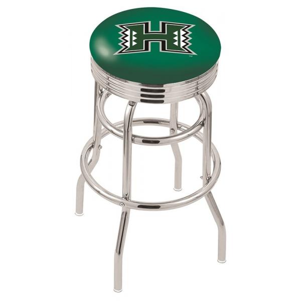 Hawaii Counter Height Bar Stool w/ Official College Logo Family Leisure