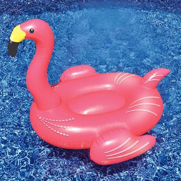 pink flamingo blow up pool toy