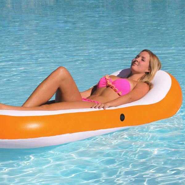 Designer Series Inflatable Chaise Lounge - Tangerine by Airhead / Kwiktek