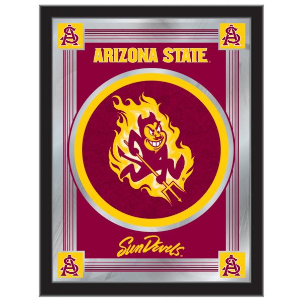 Arizona State Logo Mirror Sparky Logo 17x22 W Official College Logo Family Leisure