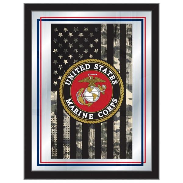 U S Marines Logo Mirror 17x22 W Official Military Logo Family Leisure