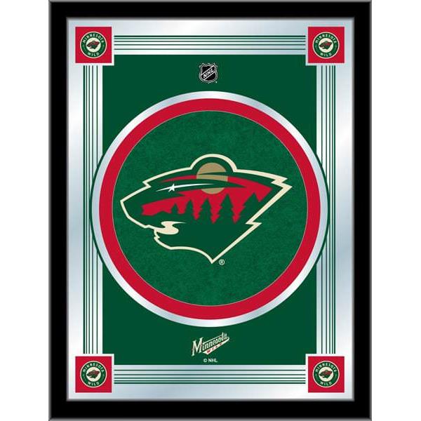 Minnesota Wild Logo Mirror 17x22 W Official Nhl Logo Family Leisure