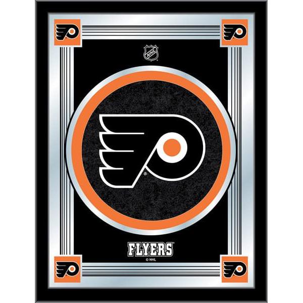 Philadelphia Flyers Logo Mirror 17x22 W Official Nhl Logo Family Leisure