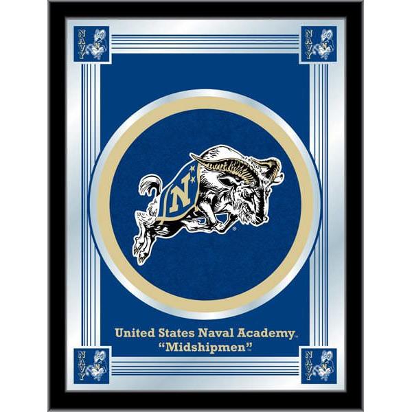 Us Naval Academy Navy Logo Mirror 17x22 W Official College Logo Family Leisure