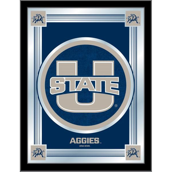 Utah State Logo Mirror 17x22 W Official College Logo Family Leisure