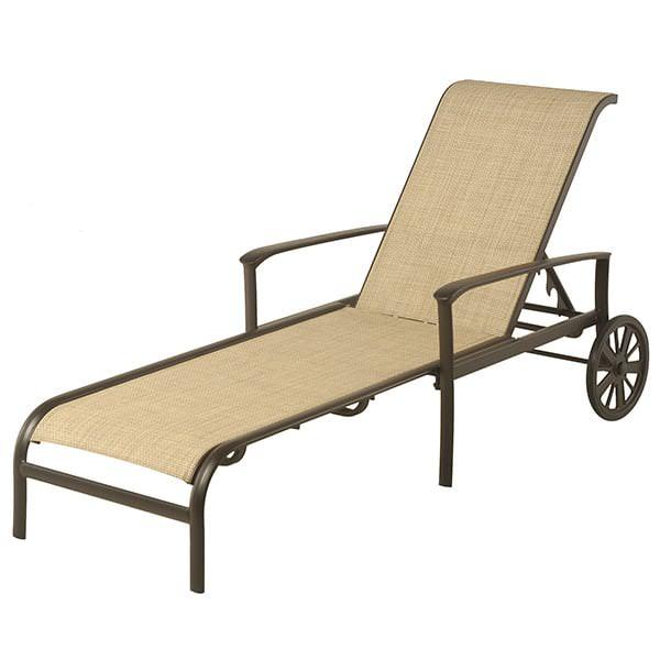 Edgewood Adjustable Sling Chaise Lounge by Alu-Mont for ...