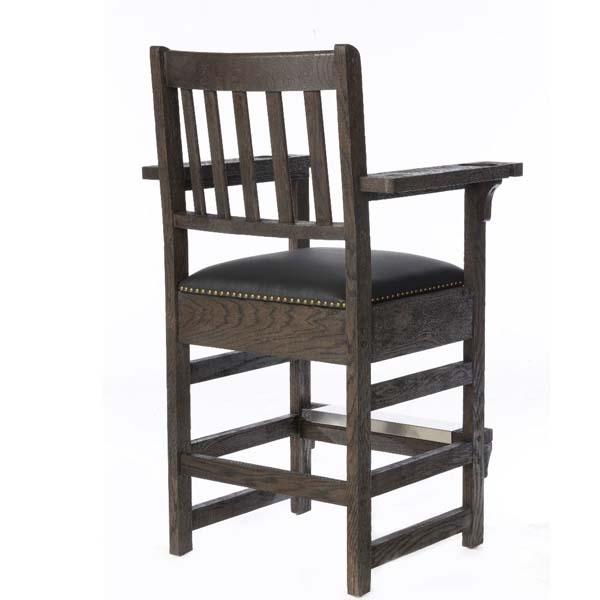 Solid Oak Billiard Spectator Chair w/ Drawer by Carlton Billiards