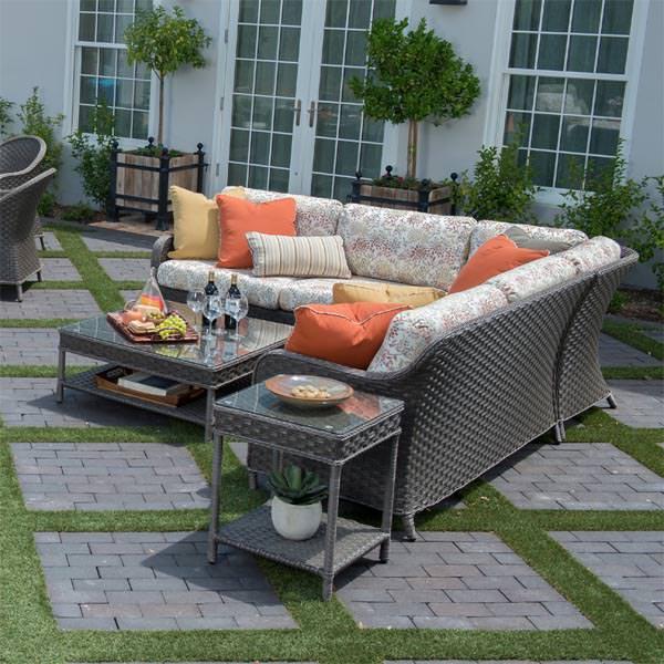 Savannah Deep Seating Sectional Collection By Woodard