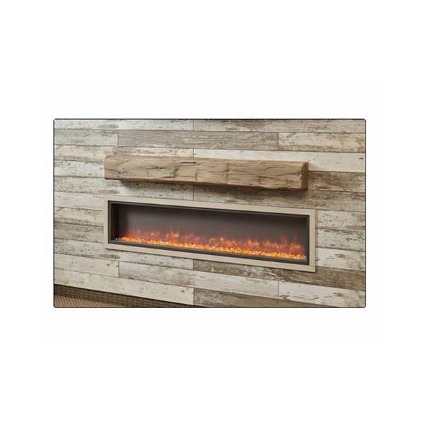 Linear Weathered Barnwood Supercast™ Mantel by The Outdoor GreatRoom