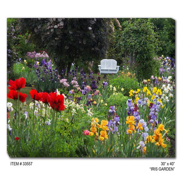 #33557 Iris Garden Outdoor Wall Art - Free Shipping
